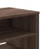 Mueble de TV madera de ingeniería marrón roble 122x34x41
