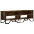 Mueble de TV madera de ingeniería roble ahumado 122x34x41