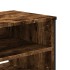 Mueble de TV madera de ingeniería roble ahumado 122x34x41