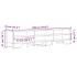 Mueble de TV madera de ingeniería roble marrón 180x34x41