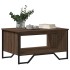 Mesa de centro madera de ingeniería marrón roble 75x51x40