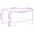 Mesa de centro madera de ingeniería marrón roble 75x51x40
