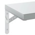 Estantes de pared 2 uds acero inoxidable plateado 50x23,5