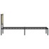 Estructura de cama sin colchón metal roble Sonoma 90x200