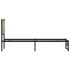 Estructura de cama sin colchón metal roble Sonoma 90x190