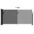Toldo lateral retráctil antracita 100x300