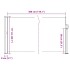 Toldo lateral retráctil marrón 117x300