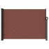 Toldo lateral retráctil marrón 140x300