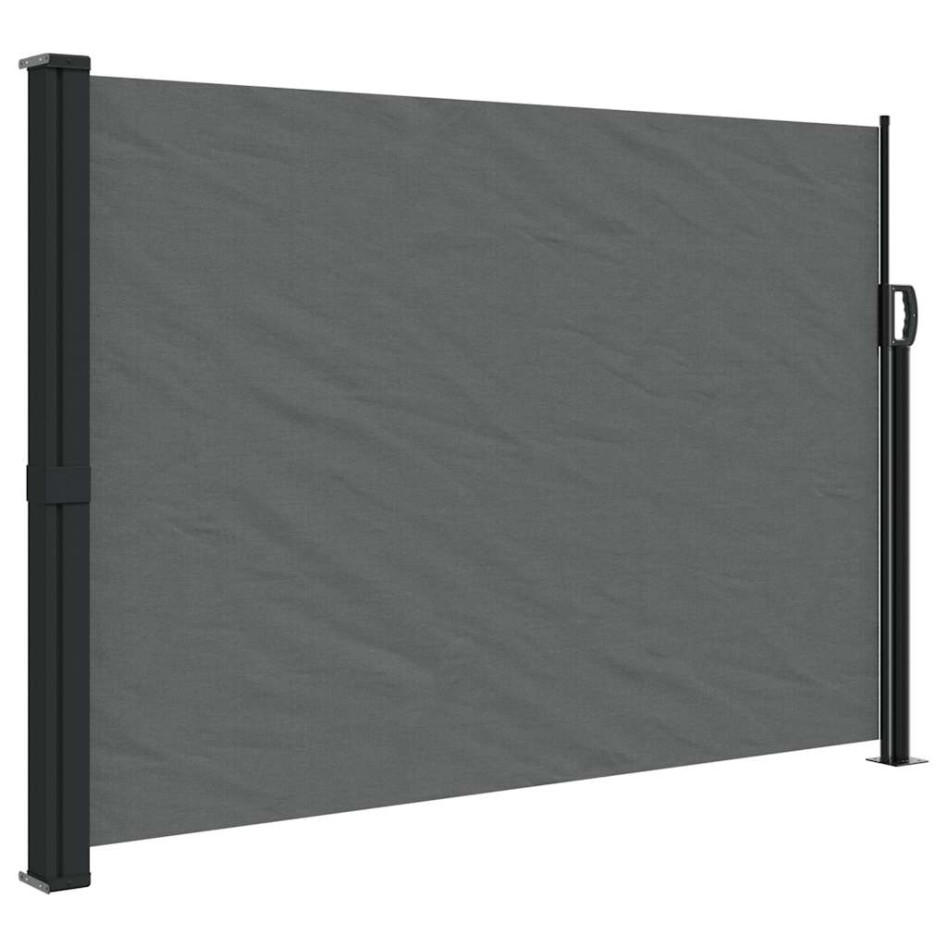 Toldo lateral retráctil gris antracita 140x300