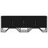 Mueble de TV madera de ingeniería negro 122x34x41