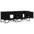 Mueble de TV madera de ingeniería negro 122x34x41