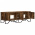 Mueble de TV madera de ingeniería roble ahumado 122x34x41