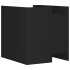 Mesita de noche madera de ingeniería negro 45x50x50