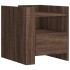 Mesita de noche madera de ingeniería roble marrón 45x50x50