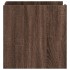 Mesita de noche madera de ingeniería roble marrón 45x50x50