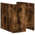 Mesita de noche madera de ingeniería roble ahumado 45x50x50