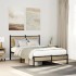 Estructura de cama sin colchón metal roble Sonoma 120x190