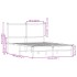 Estructura de cama sin colchón metal roble Sonoma 120x190