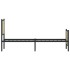 Estructura de cama sin colchón metal roble ahumado 100x190