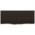 Encimera de baño madera tratada marrón oscuro 100x40x(2-4)