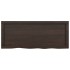 Encimera de baño madera tratada marrón oscuro 100x40x(2-4)