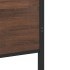 Estructura de cama sin colchón metal marrón roble 100x190