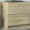 Armario de lavabo madera de ingeniería roble Sonoma 59x37x59 cm