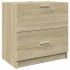 Armario de lavabo madera de ingeniería roble Sonoma 59x37x59