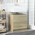 Armario de lavabo madera de ingeniería roble Sonoma 59x37x59