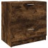Armario de lavabo madera ingeniería roble ahumado 59x37x59