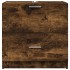 Armario de lavabo madera ingeniería roble ahumado 59x37x59