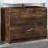 Armario de lavabo madera ingeniería roble ahumado 78x37x59