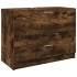 Armario de lavabo madera ingeniería roble ahumado 78x37x59