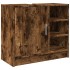 Armario de lavabo madera ingeniería roble ahumado 63x29x55
