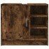 Armario de lavabo madera ingeniería roble ahumado 63x29x55