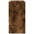 Armario de lavabo madera ingeniería roble ahumado 63x29x55