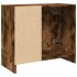 Armario de lavabo madera ingeniería roble ahumado 63x29x55