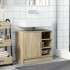 Armario de lavabo madera de ingeniería roble Sonoma 63x29x55