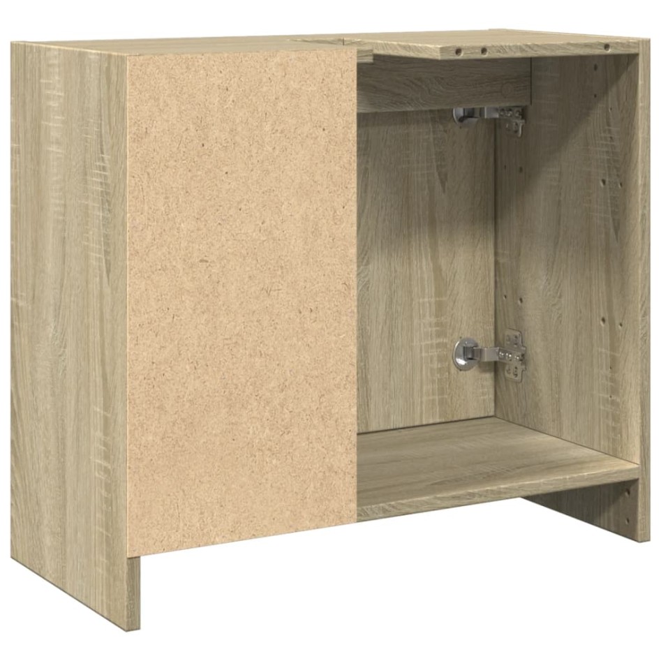 Armario de lavabo madera de ingeniería roble Sonoma 63x29x55
