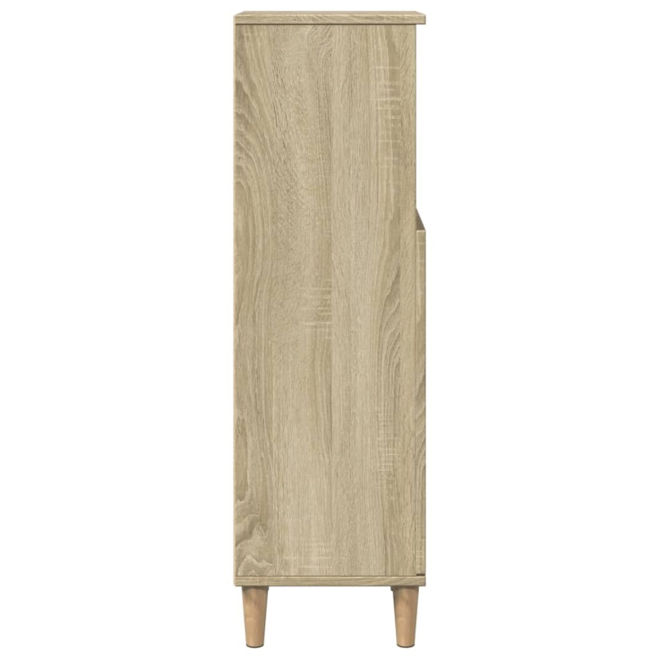 Armario de baño madera contrachapada roble Sonoma 30x30x100
