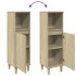 Armario de baño madera contrachapada roble Sonoma 30x30x100