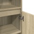 Armario de baño madera contrachapada roble Sonoma 30x30x100