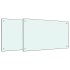 Salpicaderos de cocina 2 uds vidrio templado blanco 70x60