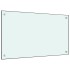 Salpicaderos de cocina 2 uds vidrio templado blanco 70x60