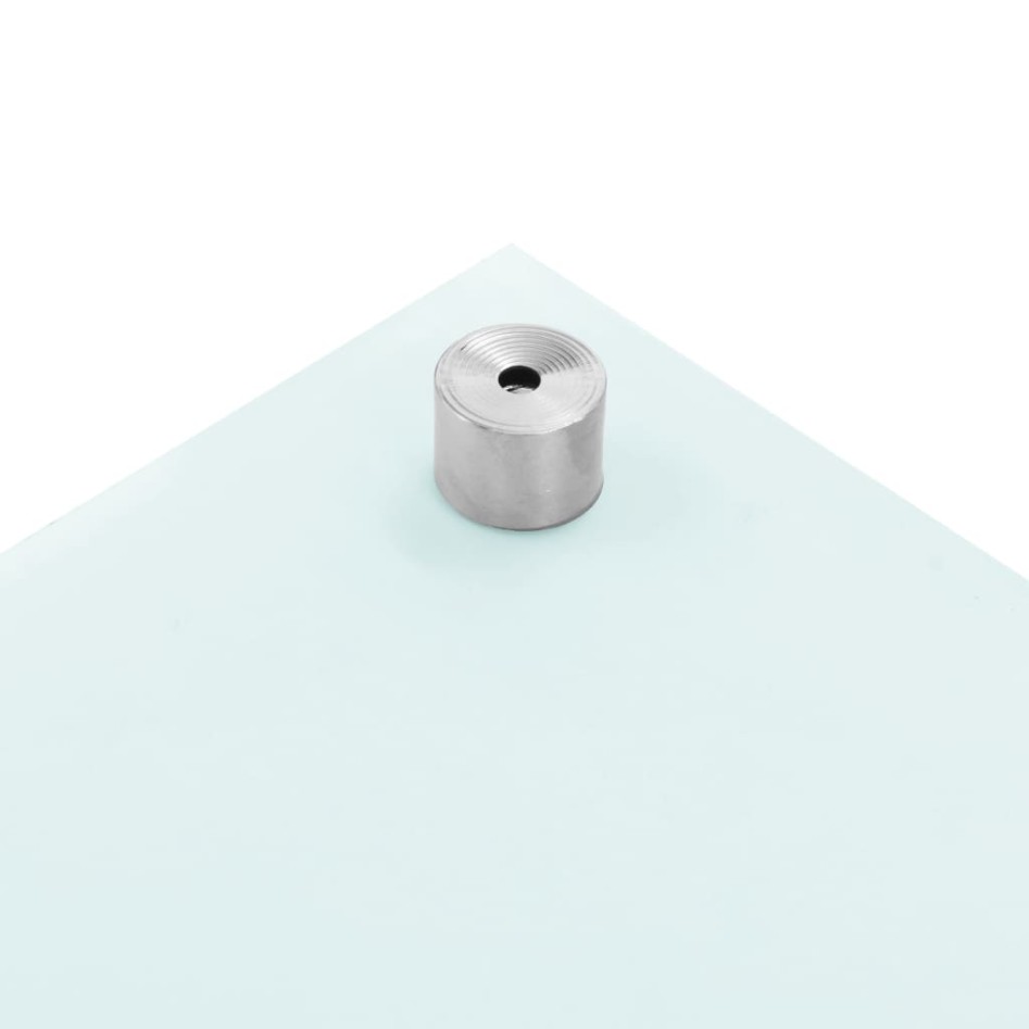 Salpicaderos de cocina 2 uds vidrio templado blanco 70x60