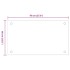 Salpicaderos de cocina 2 uds vidrio templado blanco 70x60