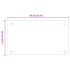 Salpicaderos cocina 2 uds vidrio templado transparente 70x60