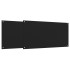 Salpicaderos de cocina 2 uds vidrio templado negro 80x40