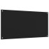 Salpicaderos de cocina 2 uds vidrio templado negro 80x40