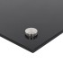 Salpicaderos de cocina 2 uds vidrio templado negro 80x40